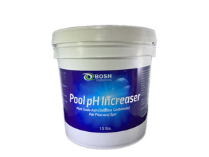 Bosh Chemical Pool pH Increaser | Pure Soda Ash (Sodium Carbonate) | for Pool and Spa | 15 lb