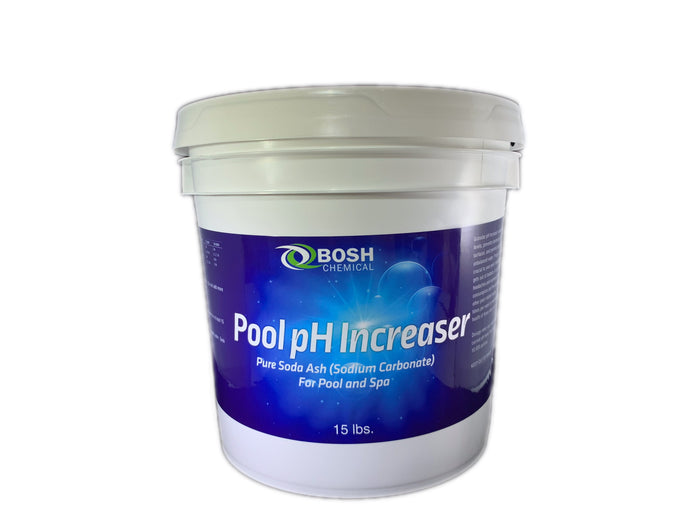 Bosh Chemical Pool pH Increaser | Pure Soda Ash (Sodium Carbonate) | for Pool and Spa | 15 lb
